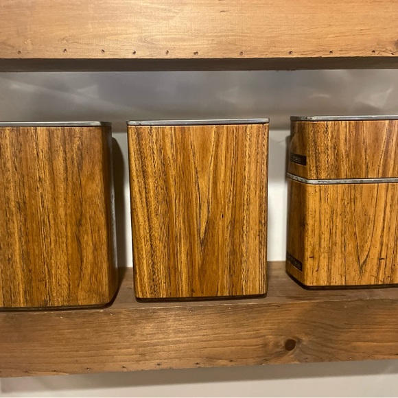 Vintage Mid Century Canister Set of 4 Coffee Tea Flour Sugar - Picture 5 of 10